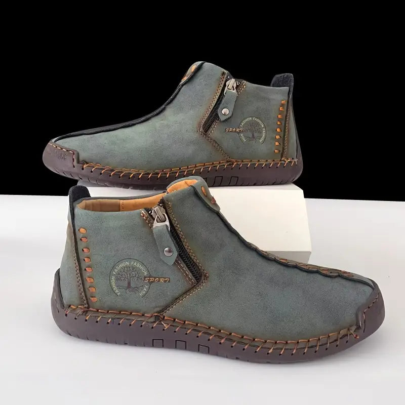 Botines de Piel Terra | El Arte del Cosido a Mano