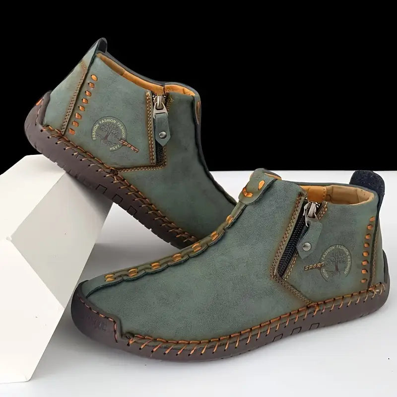 Botines de Piel Terra | El Arte del Cosido a Mano