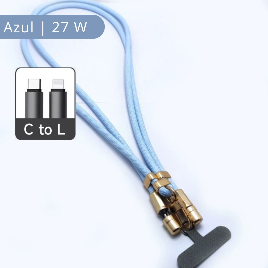 Cuerda Móvil & Cargador 2 en 1 | Estilo y Conexión Sin Límites