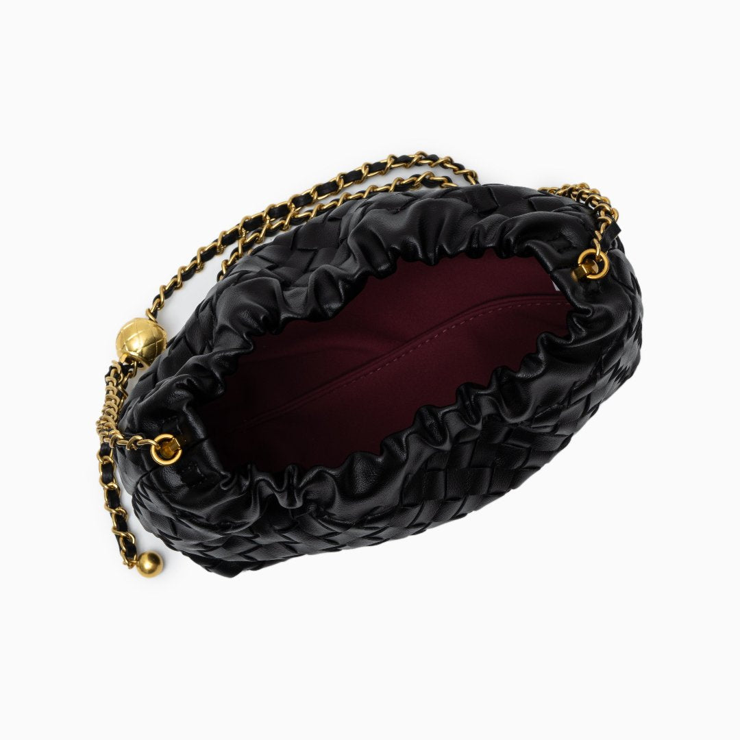 Bolso Joyce | Hombro Trenzado Rojo Vino