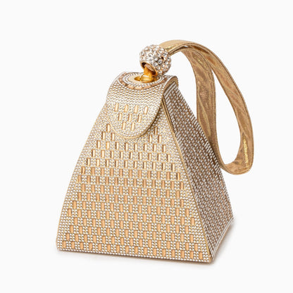 Bolso Luxor | Clutch Piramidal de Pedrería