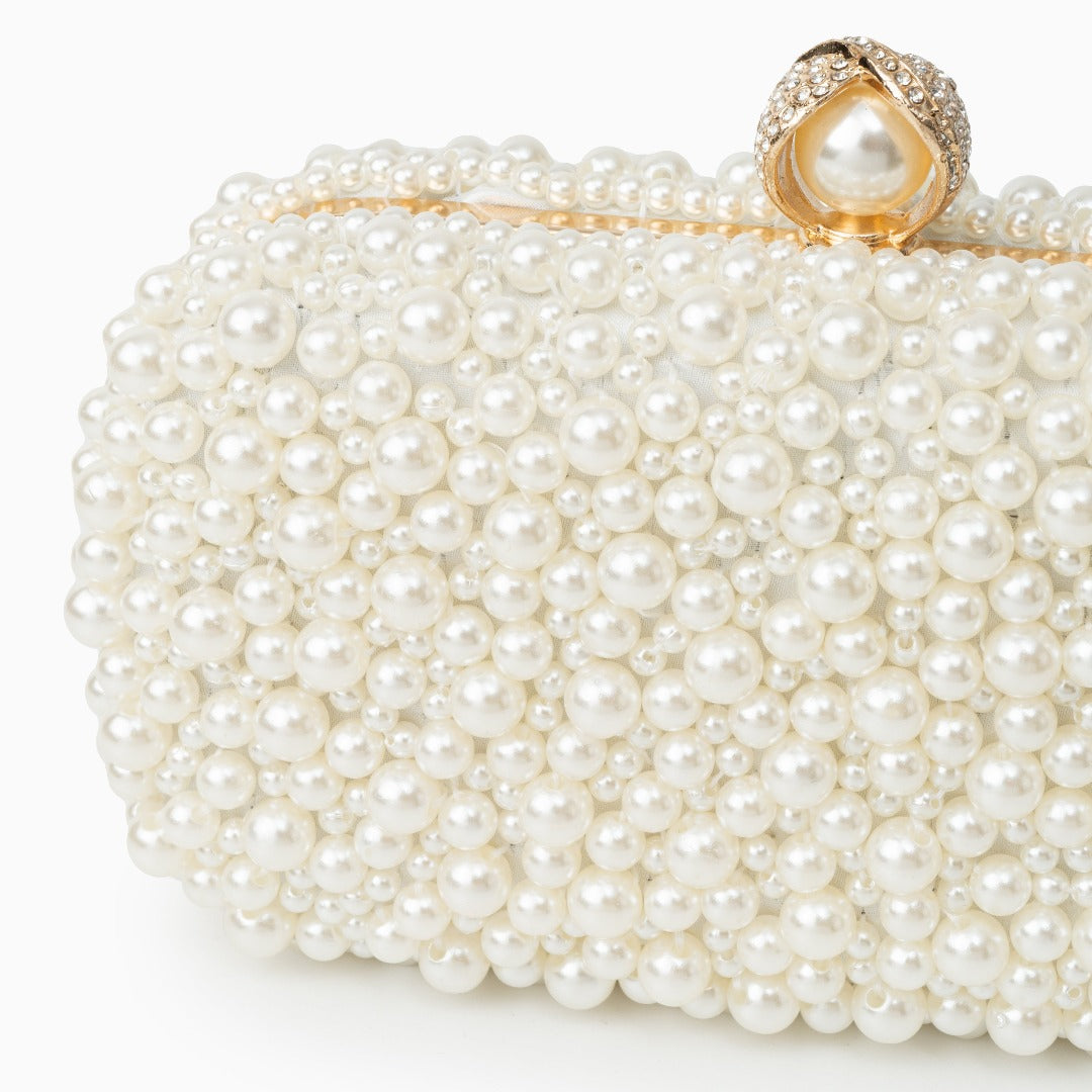 Bolso Chantal | Clutch Joya de Perlas Nacaradas