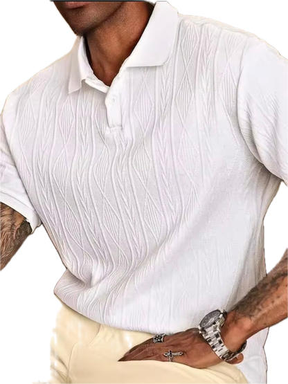 Alejandro | Polo Masculino de Tejido Liso