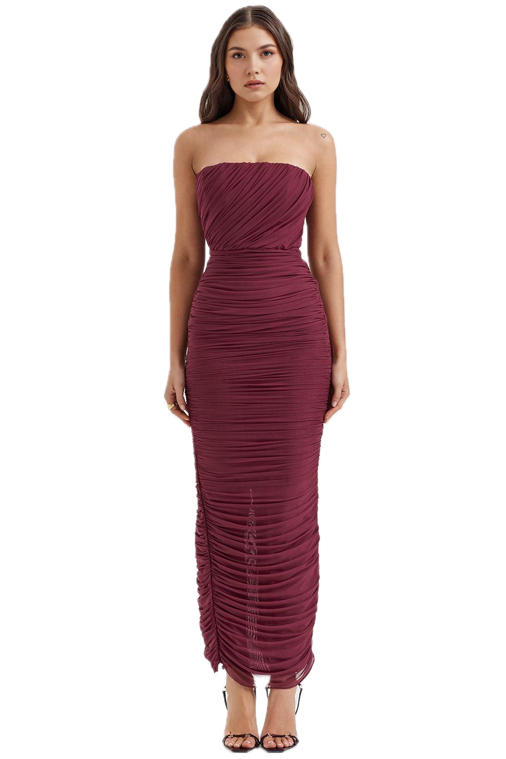 Amaris | Vestido largo de tul con corsé