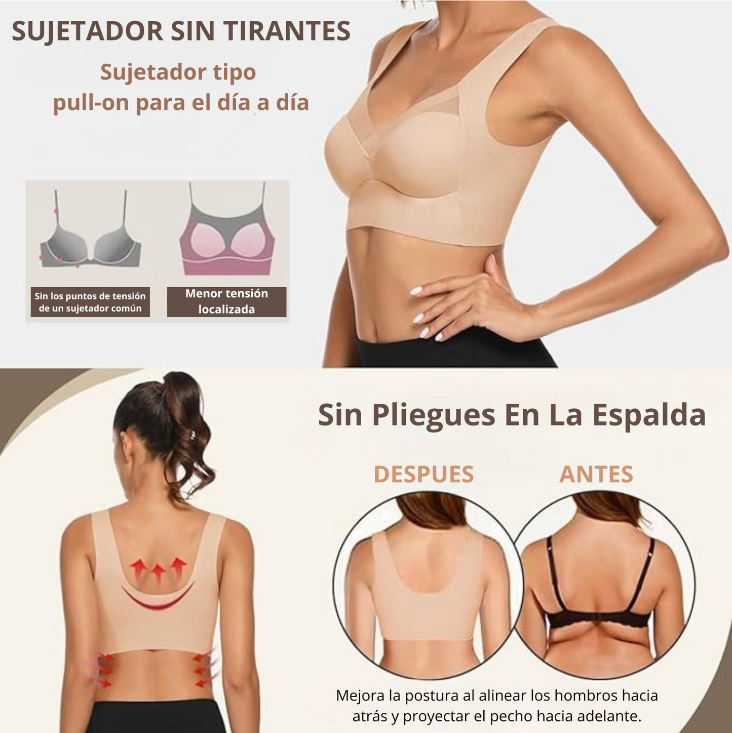 Perfect Lift™ - Sujetador push up cómodo y sin costuras