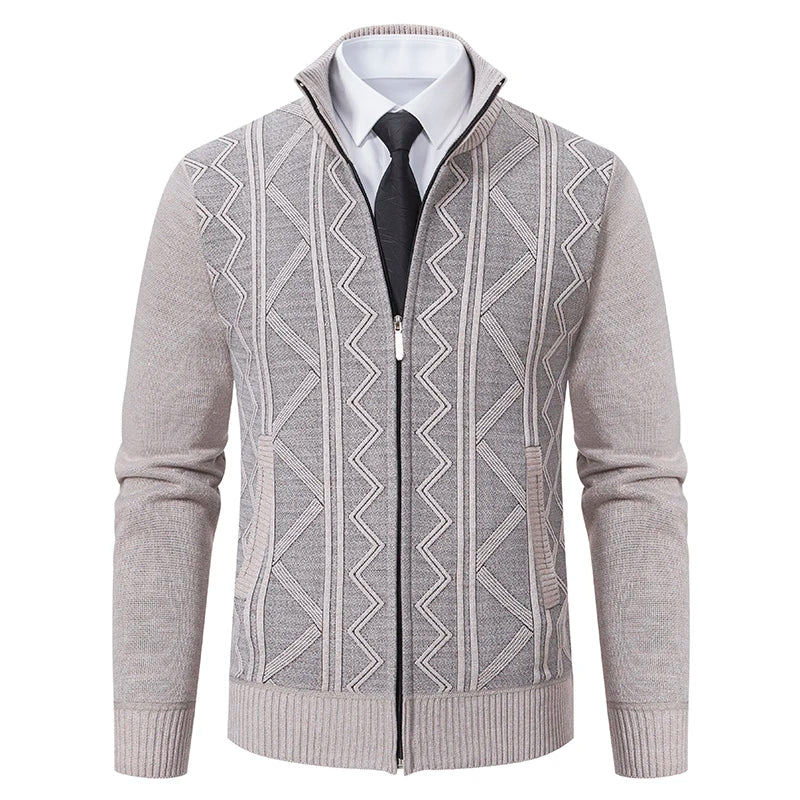 Chaqueta de Punto Pattern | La Elegancia Texturizada para el Smart Casual