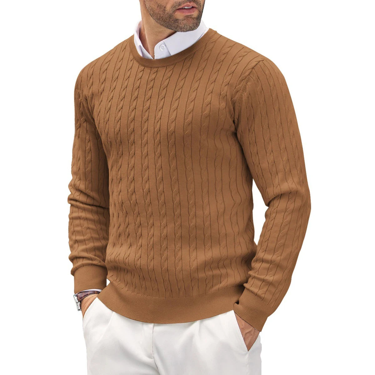 Garda | Jersey casual de punto fino para hombre