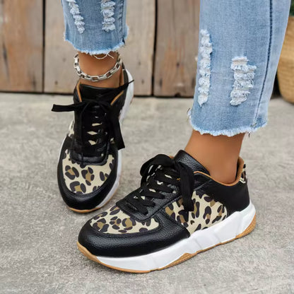 Zapatillas Cómodas Crissa | Soporte y Estilo Leopardo