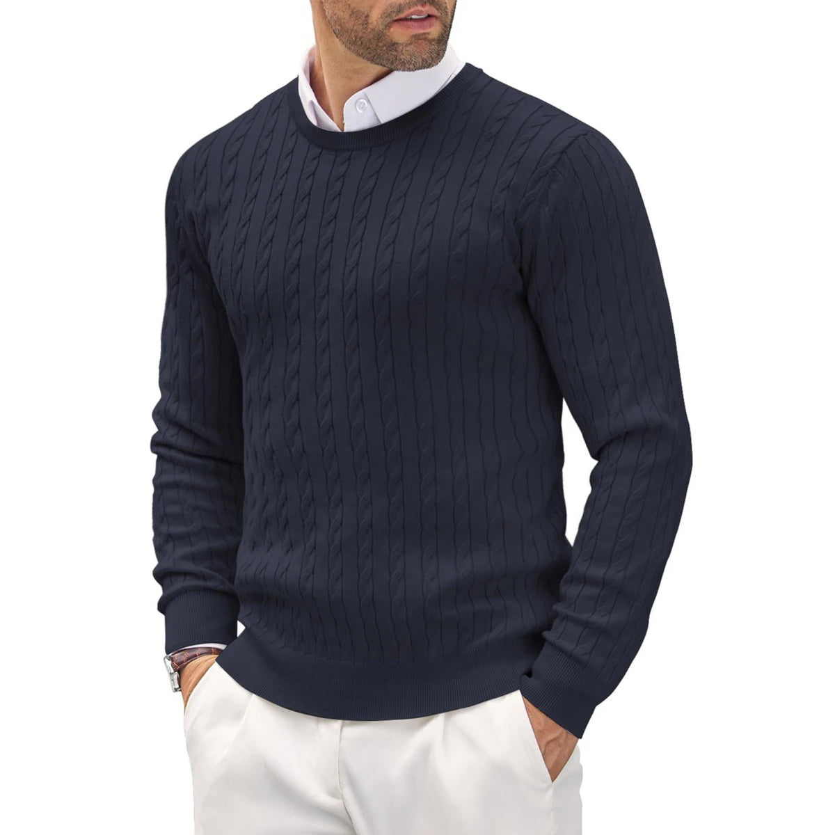 Garda | Jersey casual de punto fino para hombre