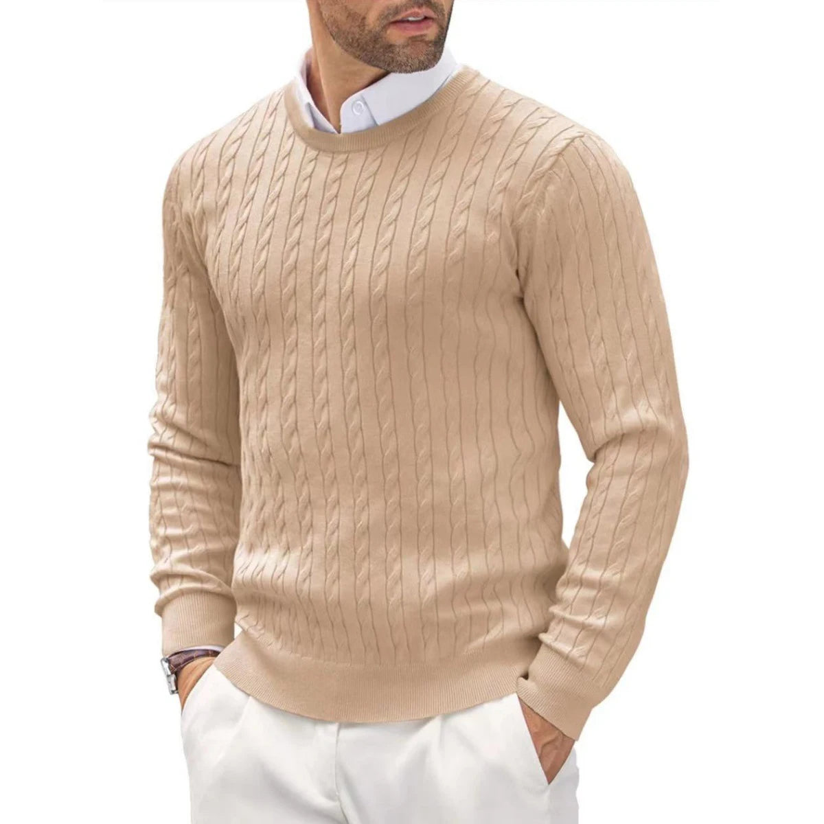 Garda | Jersey casual de punto fino para hombre