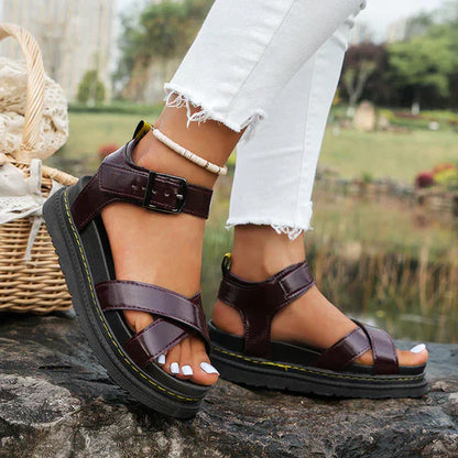 Lanie | Sandalias de plataforma con tiras elegantes
