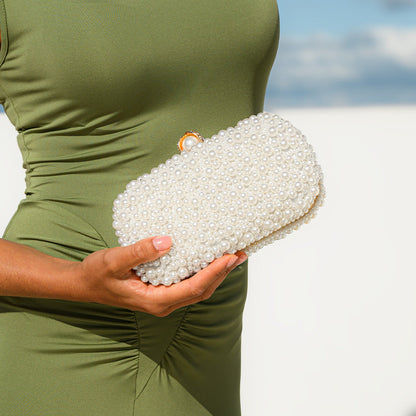 Bolso Chantal | Clutch Joya de Perlas Nacaradas