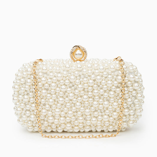 Bolso Chantal | Clutch Joya de Perlas Nacaradas