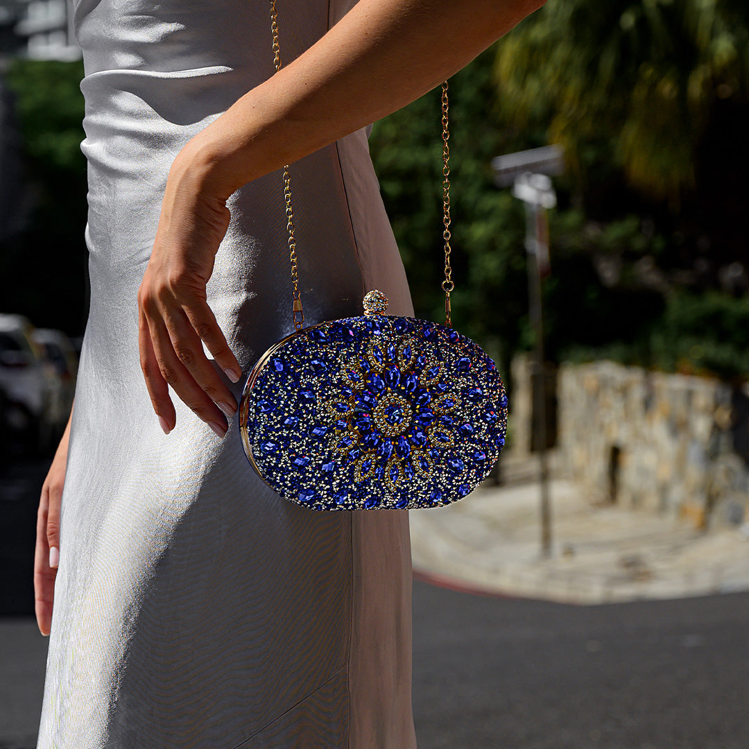 Bolso Colette | Clutch Joya Rosa Zafiro